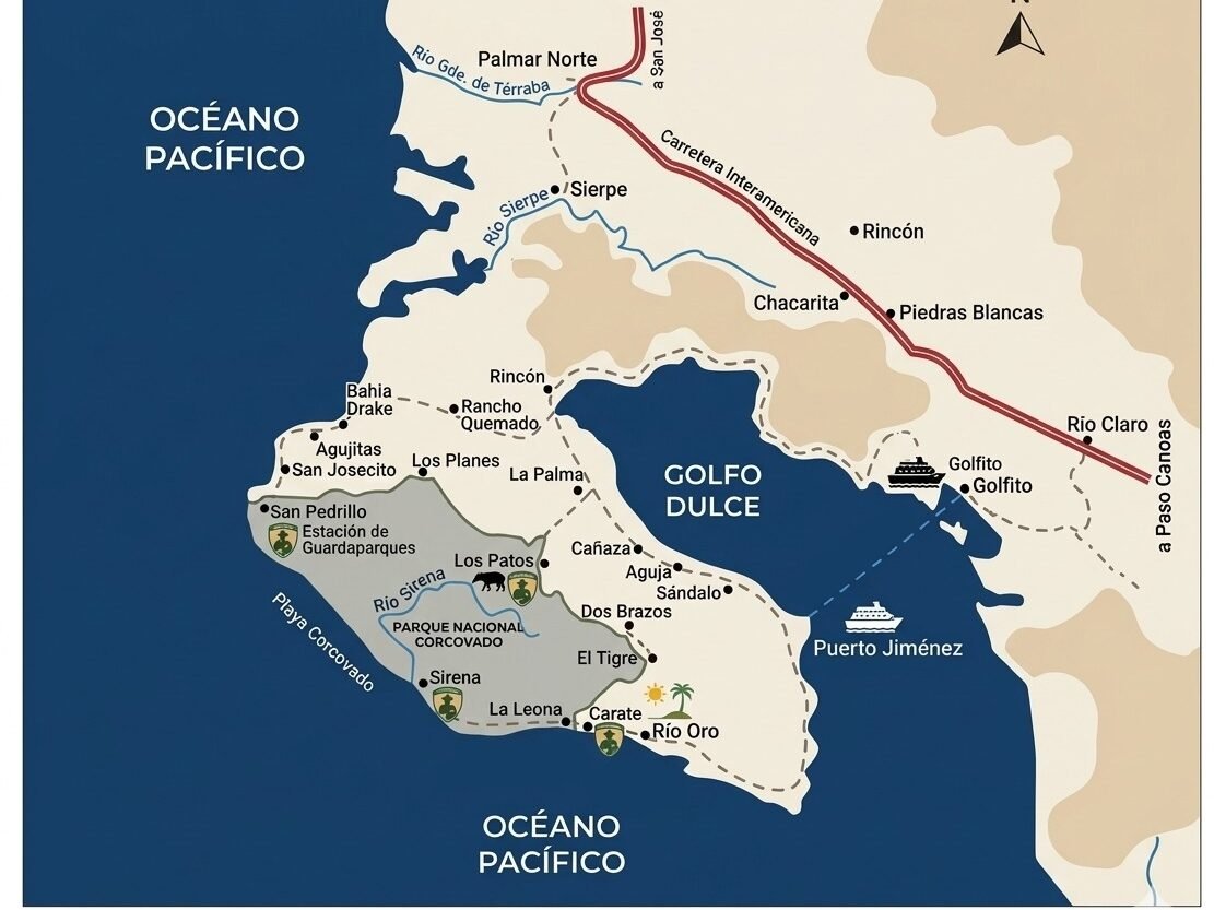 vias de acceso